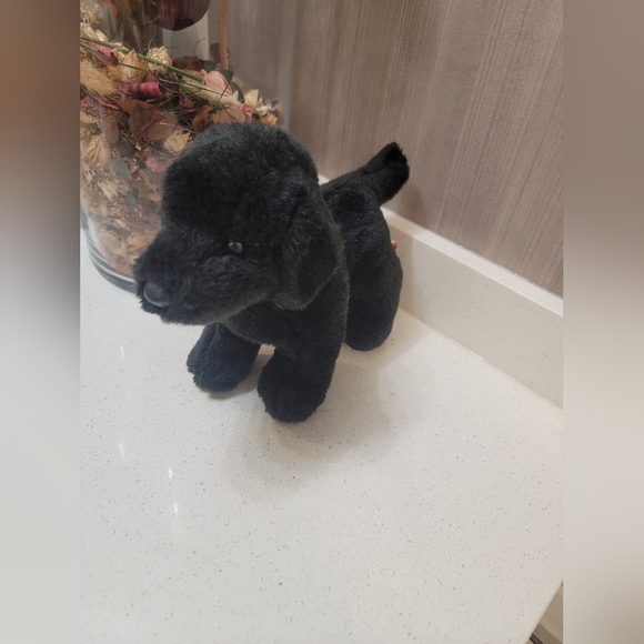 Douglas Cuddle Toys Black Lab Stuffed Plush Animal Toy Doll Puppy Dog - Picture 1 of 7